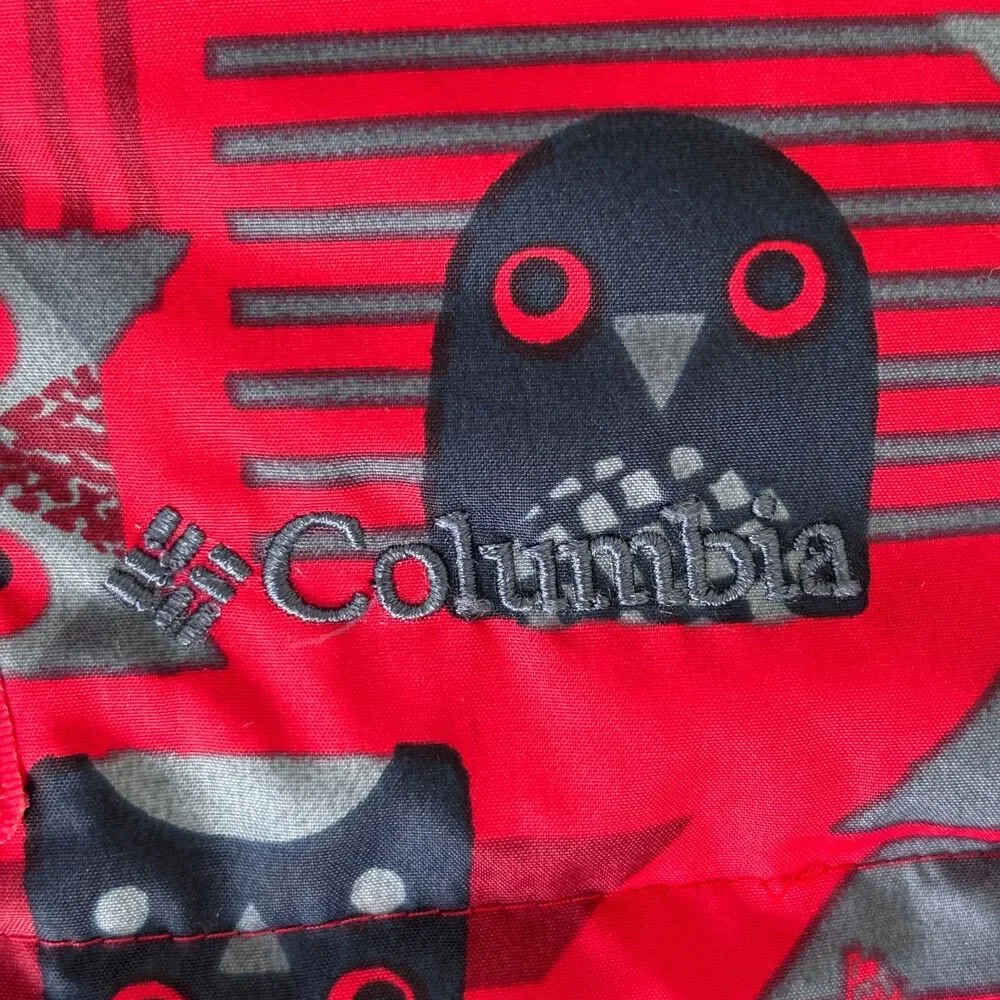 Columbia Baby 12-18M Snuggly Bunny Down Bunting Red Animal Print Snowsuit Suit